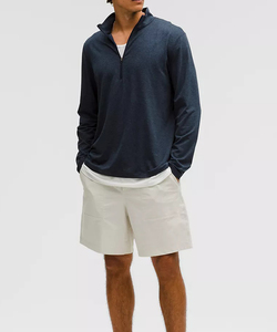 High Quality New Breathable Men Activewear Quarter Zipper Crewneck Sweatshirt High Quality Durable Winter Streetwear Sweatshirt - Product Image 3