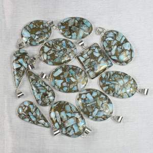 จี้อัญมณีรูปลาริมาร์ทองแดงรูปหนามเตยเครื่องประดับสไตล์โบฮีเมียนเครื่องประดับทองแดงที่หายาก - Product Image 4