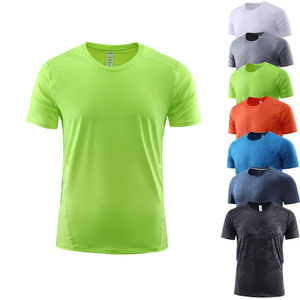 เสื้อยืดคอเต่าแขนสั้นสำหรับผู้ชายเสื้อคอตตอน100% ทางการถักแบบเป็นทางการสำหรับยิมของผู้ชาย - Product Image 1