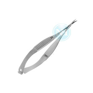 Tijeras Vannas Curvas de Punta Afilada para Cirugía Oftálmica, Tijeras Vannas Curvas de Acero Inoxidable de Precisión con Punta Afilada - Product Image 1