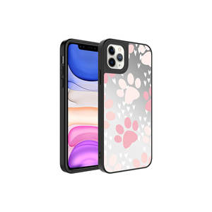 Coque en silicone de luxe effet miroir pour filles, protection caméra premium, dos brillant pour iPhone 11 Pro Max, inspirée de la mode INS - Product Image 1