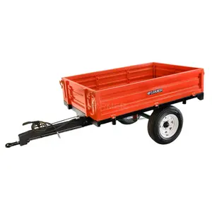 Affordable Farm machinery Small farm tractor mounted self dumping trailer 3ton dump trailer for sale....