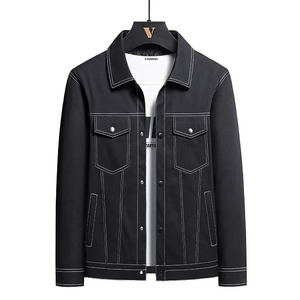 Veste tendance pour homme, nouvelle collection automne-hiver, grande taille, col épais, haute qualité, style décontracté pour jeunes, style moto - Product Image 5