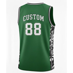 Maillot de basket-ball court respirant personnalisé pour hommes, impression de nom et de numéro, uniforme d'équipe professionnel pour l'entraînement en salle - Product Image 2