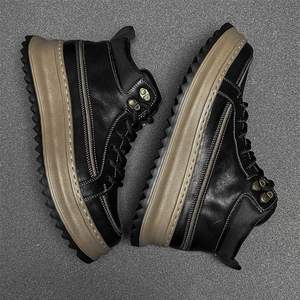 Chaussures de travail résistantes à l'usure pour chantier, imperméables, antidérapantes, chaussures de randonnée sportives confortables, mi-hautes pour hommes - Product Image 5