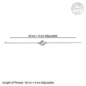 สร้อยข้อมือเงินแบบพรีเมี่ยมทรงกลมพร้อมจี้เครื่องประดับทางศาสนาที่ทันสมัยเครื่องประดับหรูหราของขวัญที่เหมาะเป็นของขวัญสำหรับโอกาส - Product Image 2