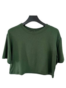 2025 Top corto de entrenamiento de algodón para mujer, de manga corta Camiseta holgada para gimnasio atlético, logotipo personalizado, ropa informal de talla grande de alta calidad - Product Image 3