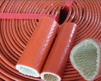 Tubo de Fibra de Vidrio con Revestimiento de Silicona de Alta Temperatura, Protector de Mangueras Hidráulicas, Funda Ignífuga JDD