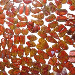 Paire d'agates naturelles du Maroc Paire de pierres précieuses en vrac pour boucles d'oreilles Forme de mélange personnalisable Non améliorée - Product Image 2