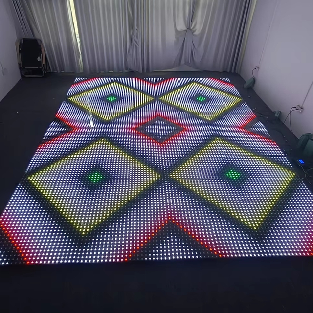50x50cm Programmable 144 Pixel RGB Digital LED Dance Floor Tile for Events Party Wedding Club Rental Business