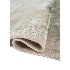 Alfombra Kavi Green de Lana y Seda de Bambú Anudada a Mano, Colección Afterglow, Patrón Abstracto para Decoración del Hogar - Alfombras Jaipur US - Product Image 2