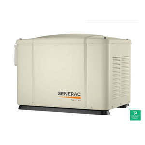 Générateur à gaz refroidi par air industriel Generac Powerpact 7,5 kW, boîtier en acier, démarrage automatique, démarrage à distance, 3600 tr/min, modèle G006998-1 - Product Image 3