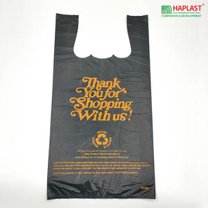 Camiseta con fuelle lateral reciclable con impresión personalizada, bolsas de compras, embalaje minorista de supermercado para una experiencia de compra ecológica - Product Image 6