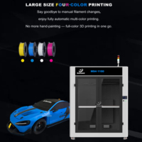 Imprimante 3D industrielle haute vitesse Maigao MS4-1100 grand format 1100 mm quatre couleurs 600 mm/s pour pièces automobiles et pare-chocs