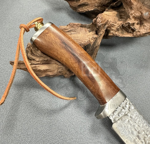 Custom Handmade <b>Industrial</b> Grade Damascus Stainless Steel Hunting Outdoor Tactical Fixed <b>Knife</b> Straight Edge Wood Gift Box OEM - Product Image 3