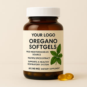 Privélabel Oregano Softgel Capsule Kruidensupplement Meerdere Specerijenextracten voor Ademwegondersteuning Immuun Gezondheid Gebruik voor Volwassenen - Product Image 1