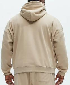 Sudadera con Capucha y Cremallera, Sudadera Básica de Algodón Combinado, Sudadera Extra Grande para Hombre, Personalizable - Product Image 6