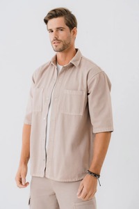 เสื้อผ้าเดนิมแขนสั้นสำหรับผู้ชาย, เสื้อยีนส์ผ้าฝ้ายระบายอากาศได้ดีเสื้อแฟชั่นลำลองสำหรับฤดูหนาว - Product Image 6