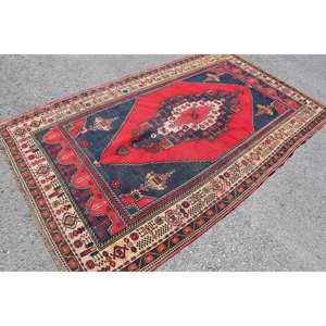 พรมขนสัตว์ชาติพันธุ์9x12สีแดงสีดำมีลวดลายเรขาคณิตพรมด้านข้างแบบนามธรรมสำหรับทางเดินข้างเตียงขนาด10มม. ได้รับการสนับสนุนจากน้ำยางหนา - Product Image 2