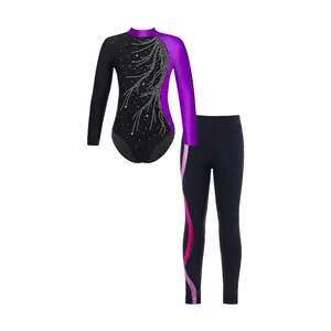 OEM Service Crafted from Spandex These Long Sleeve Gymnastics Leotards Offer Comfort and Style for Every Performance