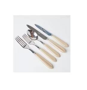 Juego de Cubiertos de Acero Inoxidable de 5 Piezas, Cuchara, Tenedor y Cuchillo, Acabado Pintado con Diseños de Múltiples Tamaños y Formas - Product Image 3