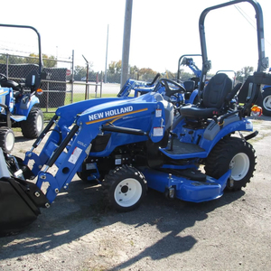 Tractor Holland Workmaster 25S nuevo y usado a bajo precio con cortadora de césped de 60 pulgadas en perfecto estado con ligeras marcas de uso para agricultura. - Product Image 1