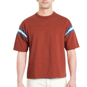 Camiseta de algodón 100% para hombre, Camiseta holgada estampada nueva personalizada para hombre, camiseta de gran tamaño con logotipo bordado, poliéster de talla grande - Product Image 6