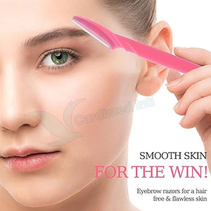 Nuevo y en Tendencia: Depilador Manual de Acero Inoxidable con Cuchilla Inclinada para Cejas, para Mujeres, Eliminación de Vello Facial - Product Image 5