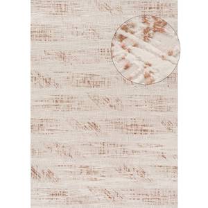 Tapis rectangulaire abstrait en coton peluche fait main pour salon, couloir, chambre - Crème Carmel - Terra par Netline Home - Product Image 1