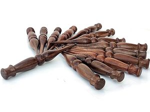 anti-slip wooden <b>crochet</b> <b>hook</b> for better control comfortable grip wooden <b>crochet</b> <b>hook</b> for long sessions natural wood low cost - Product Image 2