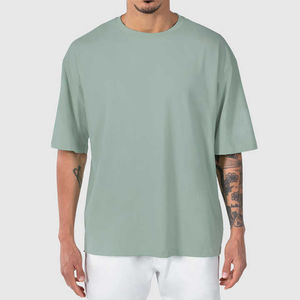 Camiseta de Alta Calidad de Marca 100% Algodón de Punto Grueso para Hombre - Sostenible y Transpirable de Manga Corta Informal - Product Image 3