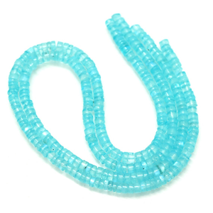 Cuentas Heishi de Topacio Natural de Primera Calidad, Forma de Neumático Facetado, 4-7 mm, Calidad AAA, Cuentas de Piedras Preciosas con Corte de Rueda Facetado - Product Image 5