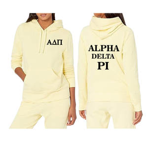 Sudadera con capucha estampada de gran tamaño personalizada para mujer, Sudadera con capucha Vintage con hombros caídos, manga larga, forro polar de invierno, hermandad de mujeres formal - Product Image 6