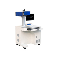 Nouvelle machine de marquage laser CO2 20W pour fruits, noix de coco, format DXF/DST, facile à utiliser, fonction 3D, refroidissement par air, certifiée CE, pour usage domestique sur table.