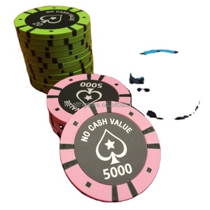 Jeton de poker en argile de qualité casino 14g avec logo personnalisé Marque Casinokart taille 40mm - Product Image 1
