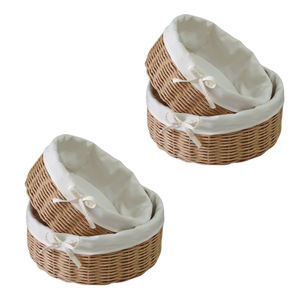 TOP SELLING PRODUCT Elevate <b>Your</b> Kitchen Decor With the RATTAN TRAY a Beautifully Crafted Storage Solution for Fruits Vegetables - Product Image 1