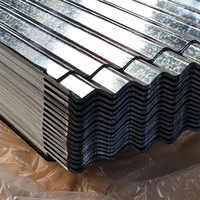 Tôle de toiture en acier galvanisé ondulé, calibre 26, tôle de toiture ondulée GI, 0,12 mm-0,3 mm, revêtement en zinc Z40 Z60