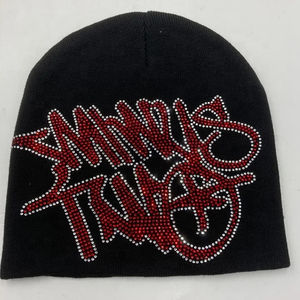 Custom All Over Print <b>Beanie</b> Sublimation Y2K <b>Beanie</b> Personalized DTG Print Rhinestone Work <b>Beanies</b> - Product Image 1
