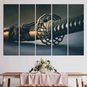 Décoration murale moderne : Tableau imprimé sur toile avec un design élégant, LOT DE 5 TOILES - Product Image 1