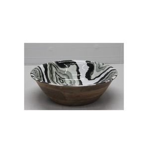 Cuenco de madera de acacia para vajilla hecho a mano a granel cuencos de madera de buena calidad impresión Digital diseño moderno mezcla de frutas - Product Image 5