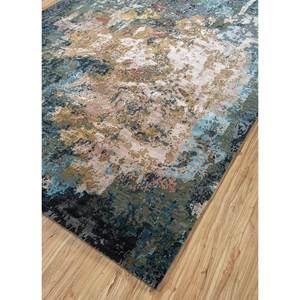 Tapis en laine et soie de bambou noué à la main Entropy Green, motif abstrait de haute qualité, tapis rectangulaires pour la maison, salon, Srb(7108) - Product Image 2