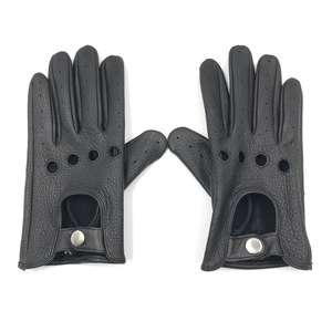 Guantes deportivos de piel de oveja de dedo completo clásicos Retro para hombre personalizados, pantalla táctil transpirable, compatibles con actividades al aire libre - Product Image 2