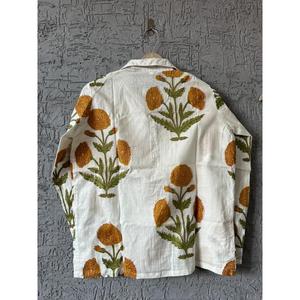 Conjunto de ropa de noche de algodón indio Pj, traje de noche de algodón suave, conjunto de pijama estampado a mano, ropa de dormir para mujer, vestido de dormir - Product Image 6