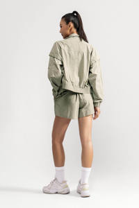 Veste de sport décontractée pour femme, respirante, en nylon, résistante aux UV, imperméable, coupe-vent, séchage rapide, coupe ample, cordon de serrage, unie, pour le quotidien - Product Image 5