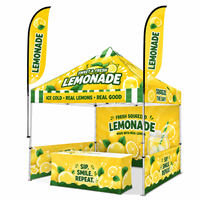 RN Tente personnalisée en tissu Oxford imperméable pour marché sportif intérieur, stand de limonade, stand alimentaire, salon professionnel