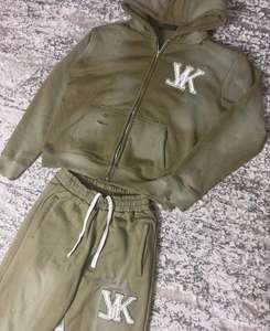 Fabricación profesional 100% chándal de algodón para hombres de alta calidad cómodo invierno impreso chándales Sunfade bordado - Product Image 5