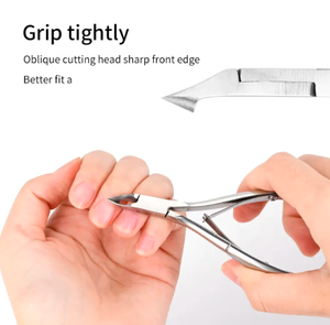 Coupe-ongles à lame incurvée en acier inoxydable jetable professionnel expédition rapide efficace pour l'utilisation des doigts de cuticules d'ongles incarnés - Product Image 5