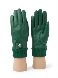 Guantes de Cuero para Invierno con Acabado Suave para Uso Diario al Aire Libre, con Puño Acanalado y Detalle de Botón, Cálidos y Cómodos para Montar - Product Image 3