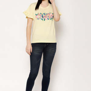 T-shirts pour femmes respirants, vente en ligne directe d'usine au Pakistan, 2026, broderie, design tendance, t-shirts pour femmes - Product Image 6