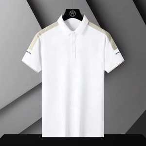 Camiseta de Cuello Redondo para Hombre, Corte Regular, 100% Algodón, Diseño Personalizado, Patrón Liso, Secado Rápido, Transpirable, Informal, Ropa de Calle para Verano - Product Image 1